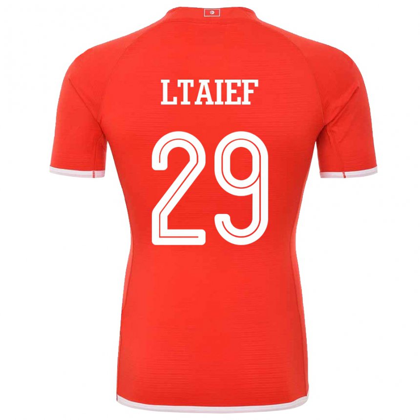 Herren Tunesische Sayfallah Ltaief #29 Rot Heimtrikot Trikot 22-24 T-shirt Österreich
