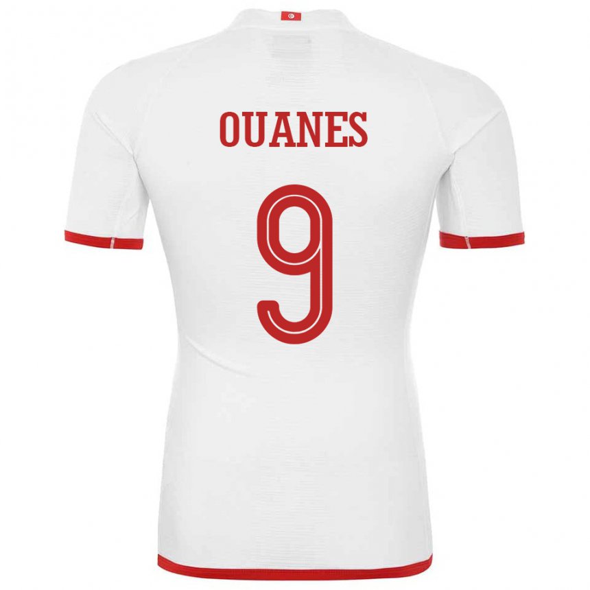 Herren Tunesische Mortadha Ben Ouanes #9 Weiß Auswärtstrikot Trikot 22-24 T-shirt Österreich