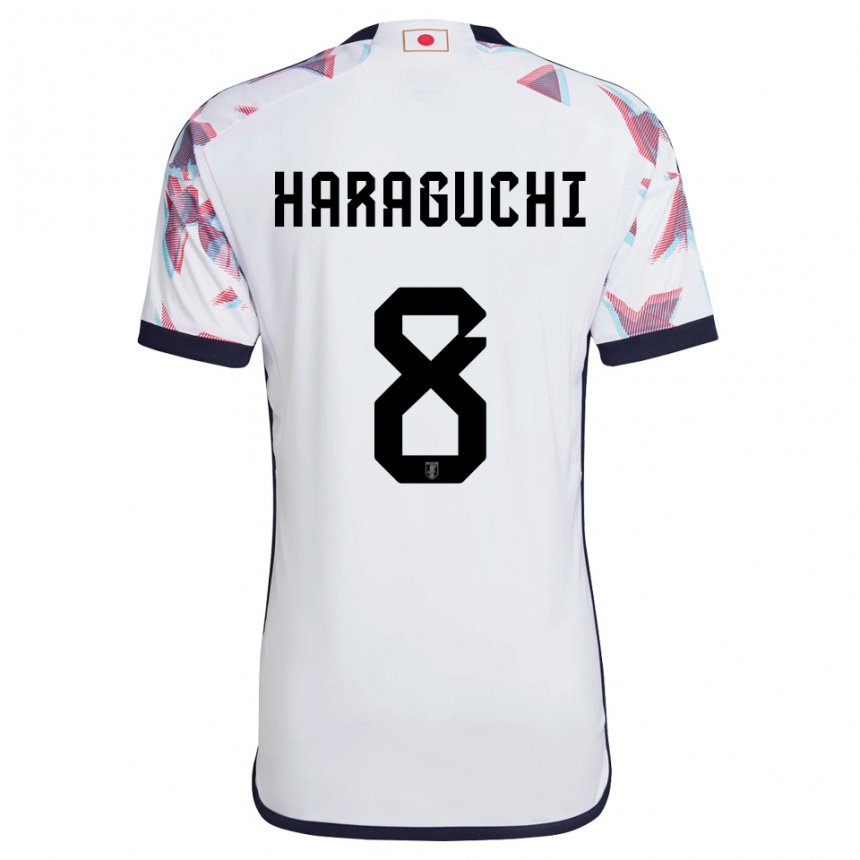 Damen Japanische Genki Haraguchi #8 Weiß Auswärtstrikot Trikot 22-24 T-shirt Österreich