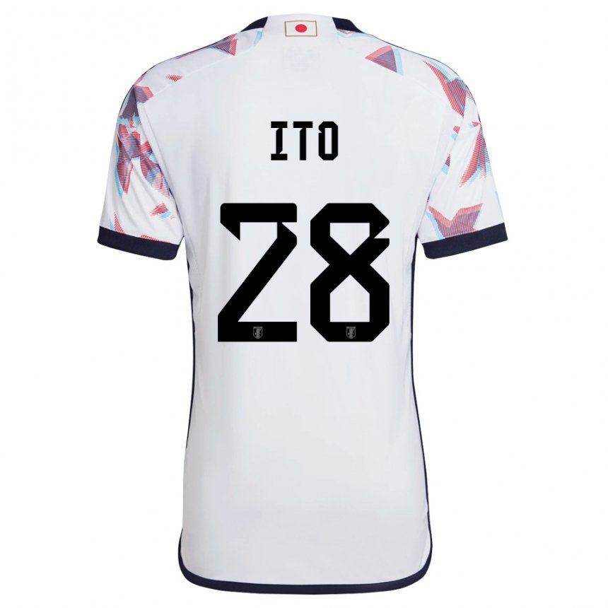 Damen Japanische Hiroki Ito #28 Weiß Auswärtstrikot Trikot 22-24 T-shirt Österreich