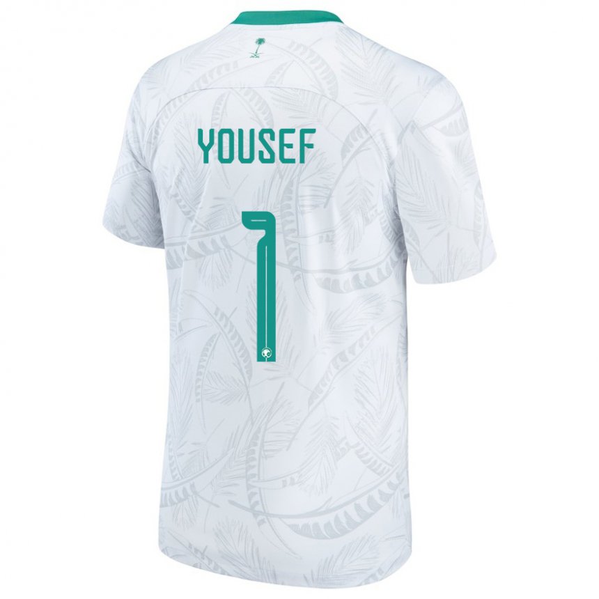 Kinder Saudi-arabische Hamed Yousef #1 Weiß Heimtrikot Trikot 22-24 T-shirt Österreich