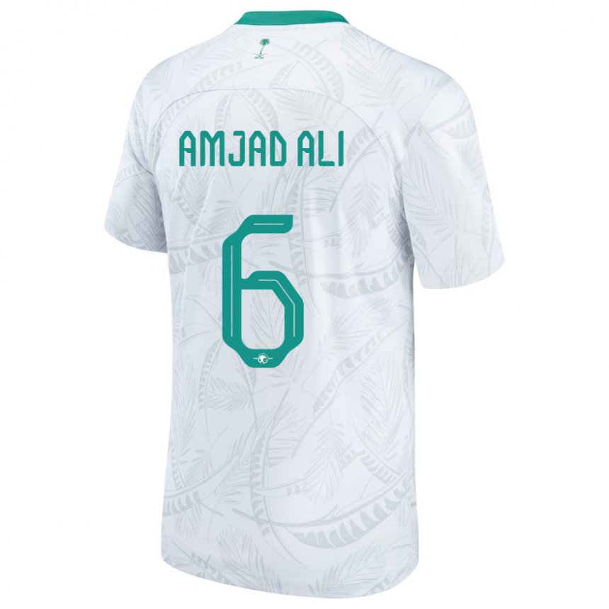 Kinder Saudi-arabische Amjad Ali #6 Weiß Heimtrikot Trikot 22-24 T-shirt Österreich