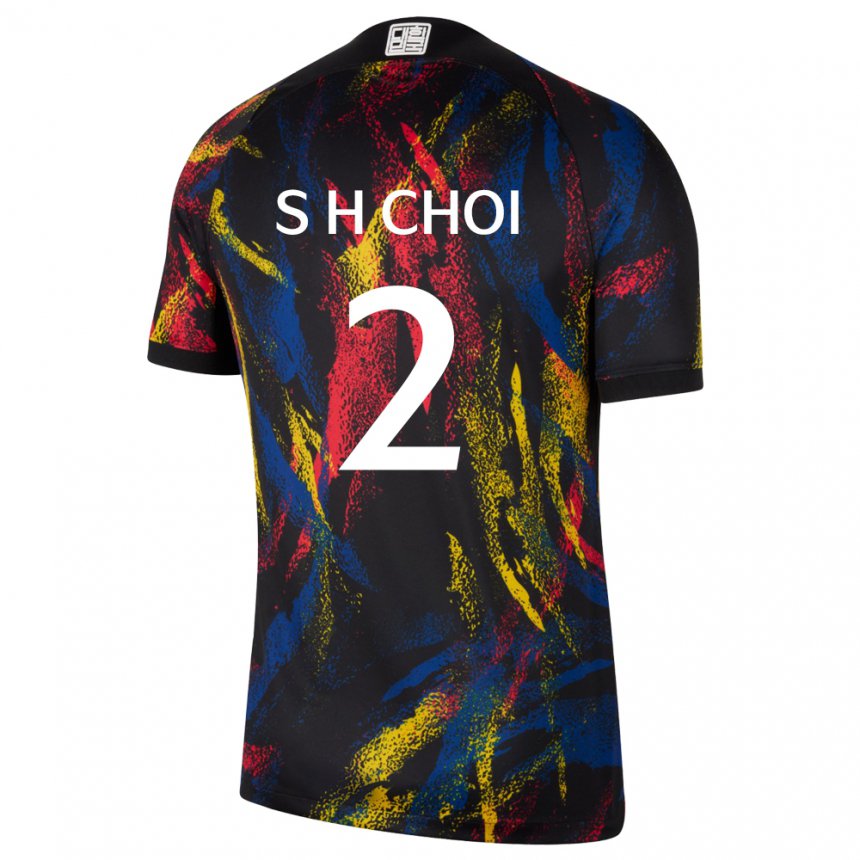 Kinder Südkoreanische Choi Seok Hyeon #2 Mehrfarbig Auswärtstrikot Trikot 22-24 T-shirt Österreich