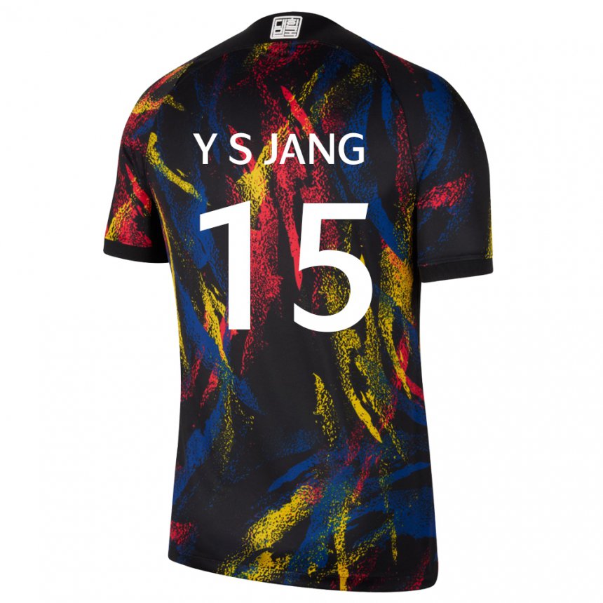 Kinder Südkoreanische Jang Yun Sik #15 Mehrfarbig Auswärtstrikot Trikot 22-24 T-shirt Österreich