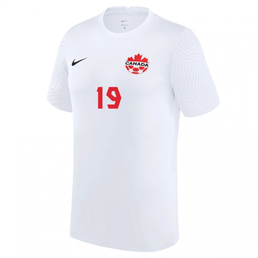 Kinder Kanadische Adriana Leon #19 Weiß Auswärtstrikot Trikot 22-24 T-shirt Österreich
