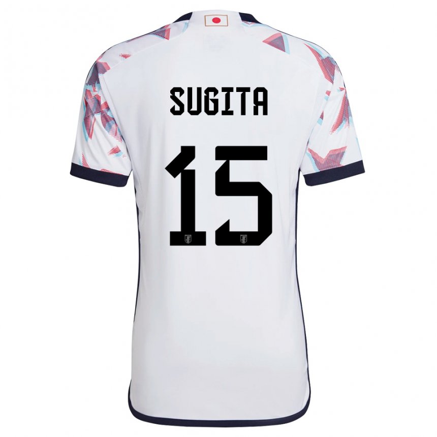 Kinder Japanische Hina Sugita #15 Weiß Auswärtstrikot Trikot 22-24 T-shirt Österreich