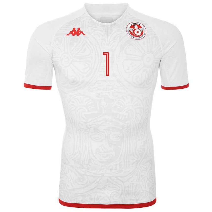 Herren Tunesische Wassim Maghzouani #1 Weiß Auswärtstrikot Trikot 22-24 T-shirt Österreich