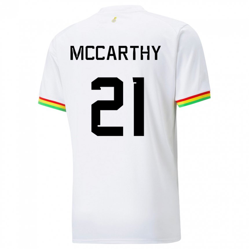 Damen Ghanaische Kerrie Mccarthy #21 Weiß Heimtrikot Trikot 22-24 T-shirt Österreich