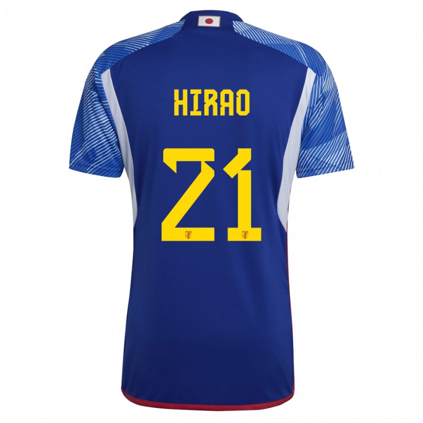 Damen Japanische Chika Hirao #21 Königsblau Heimtrikot Trikot 22-24 T-shirt Österreich