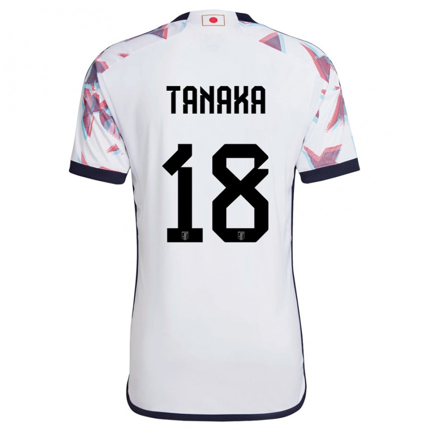 Damen Japanische Momoko Tanaka #18 Weiß Auswärtstrikot Trikot 22-24 T-shirt Österreich