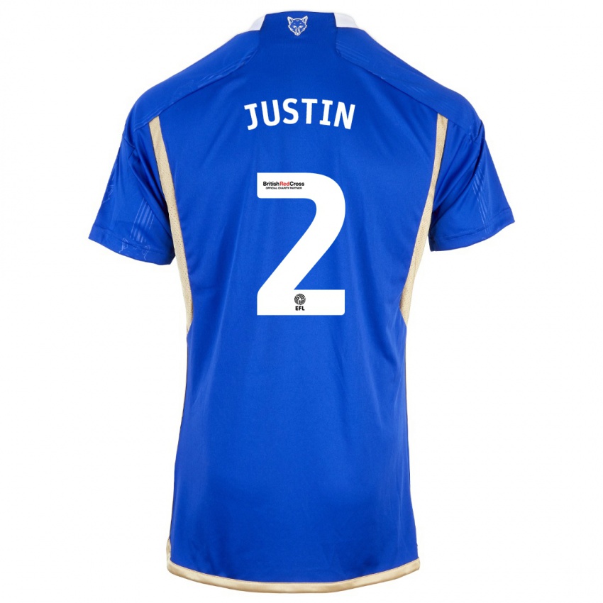 Kinder James Justin #2 Blau Heimtrikot Trikot 2023/24 T-Shirt Österreich