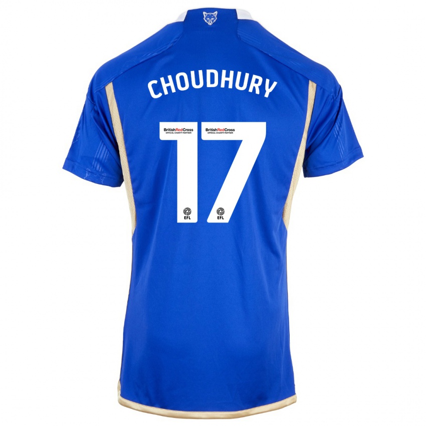Kinder Hamza Choudhury #17 Blau Heimtrikot Trikot 2023/24 T-Shirt Österreich