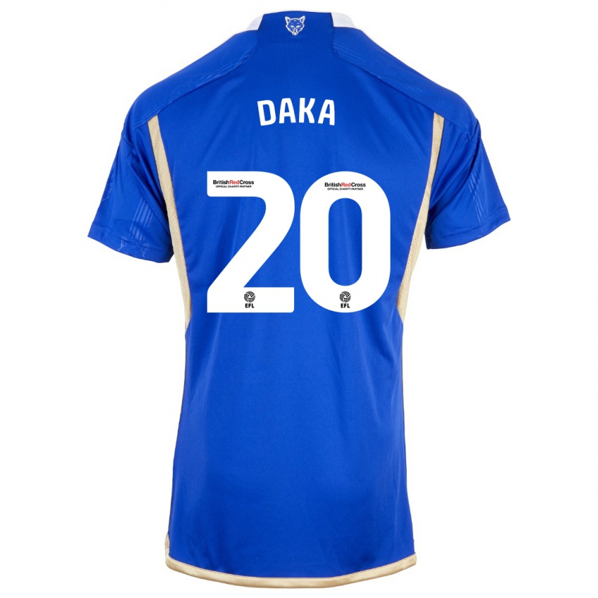 Kinder Patson Daka #20 Blau Heimtrikot Trikot 2023/24 T-Shirt Österreich