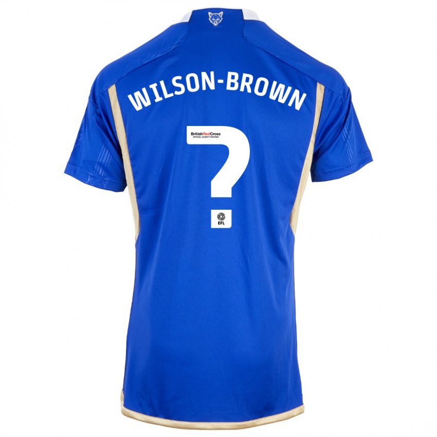Kinder Thomas Wilson-Brown #0 Blau Heimtrikot Trikot 2023/24 T-Shirt Österreich