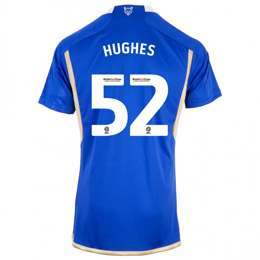 Kinder Iestyn Hughes #52 Blau Heimtrikot Trikot 2023/24 T-Shirt Österreich