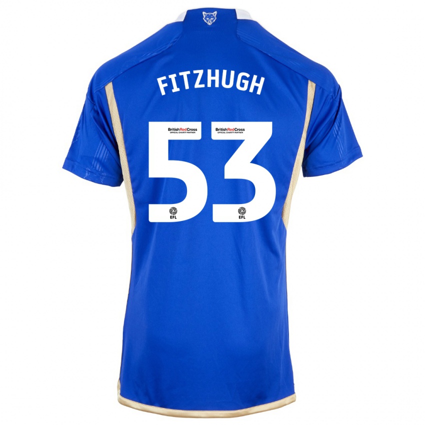 Kinder Ethan Fitzhugh #53 Blau Heimtrikot Trikot 2023/24 T-Shirt Österreich