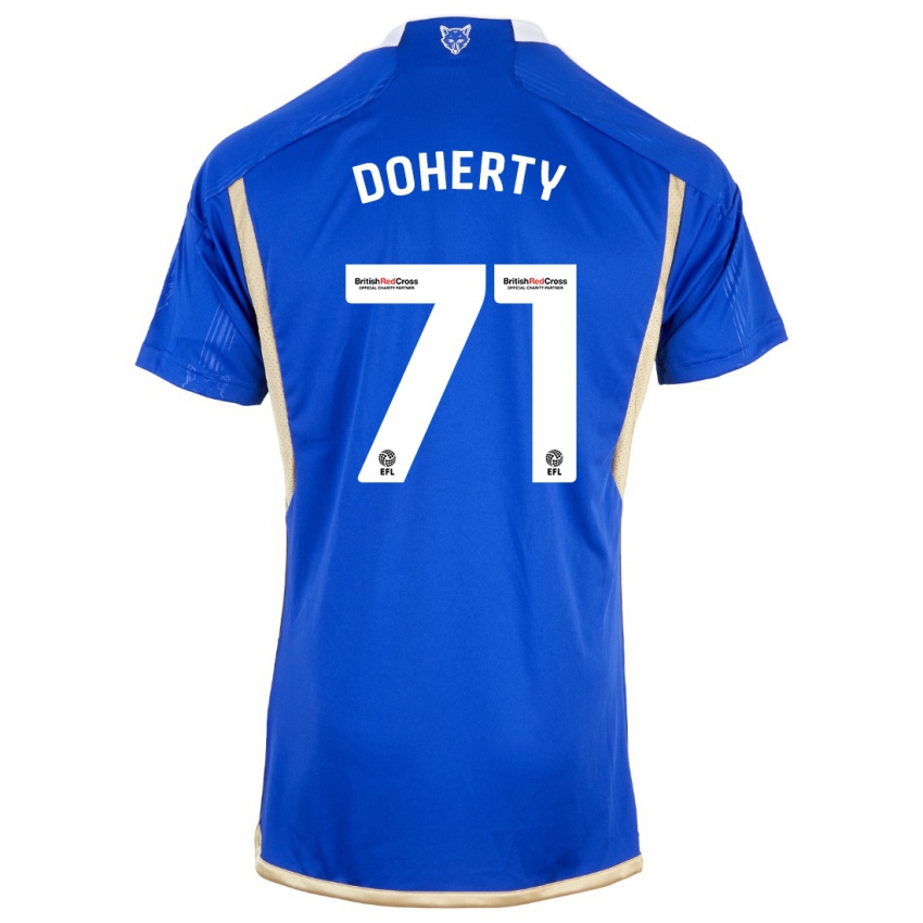 Kinder Arlo Doherty #71 Blau Heimtrikot Trikot 2023/24 T-Shirt Österreich