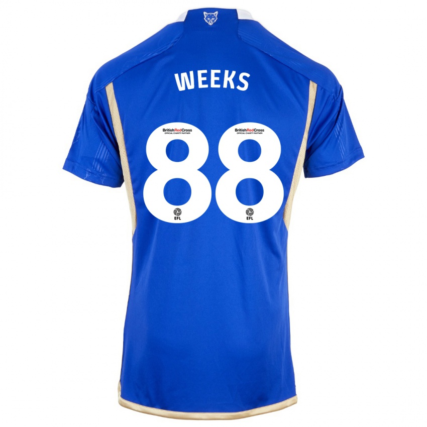 Kinder Tyler Weeks #88 Blau Heimtrikot Trikot 2023/24 T-Shirt Österreich