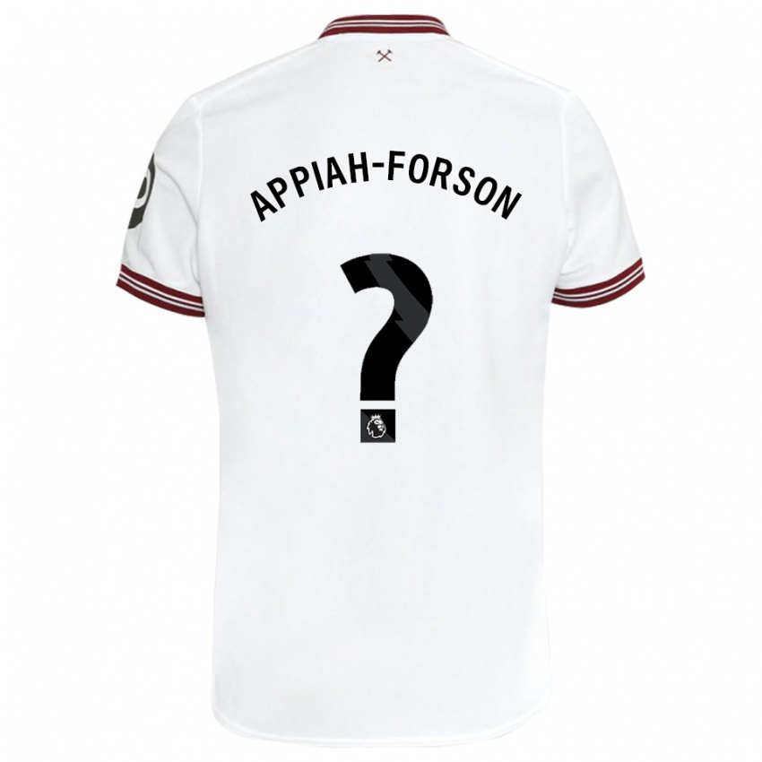 Kinder Keenan Appiah-Forson #0 Weiß Auswärtstrikot Trikot 2023/24 T-Shirt Österreich