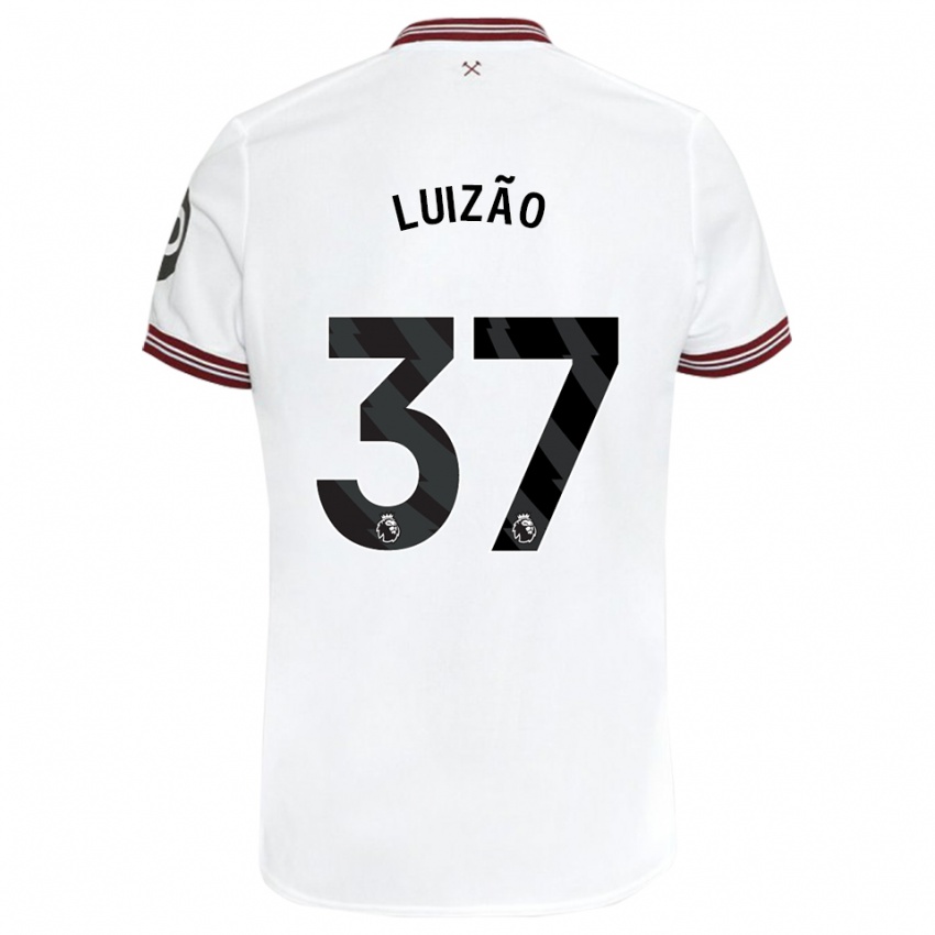 Kinder Luizão #37 Weiß Auswärtstrikot Trikot 2023/24 T-Shirt Österreich