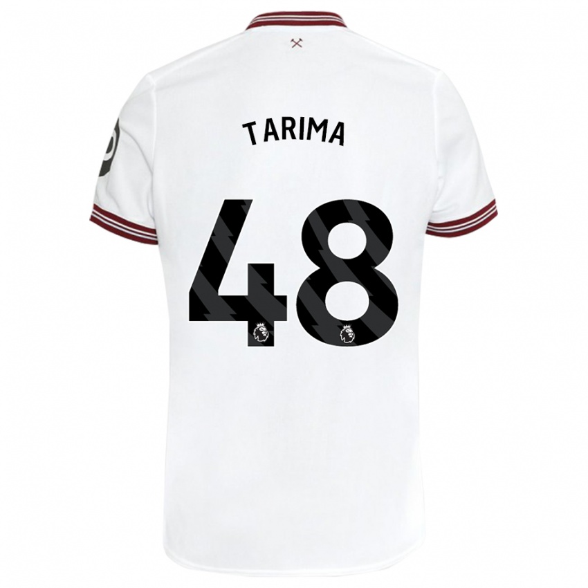Kinder Sean Tarima #48 Weiß Auswärtstrikot Trikot 2023/24 T-Shirt Österreich