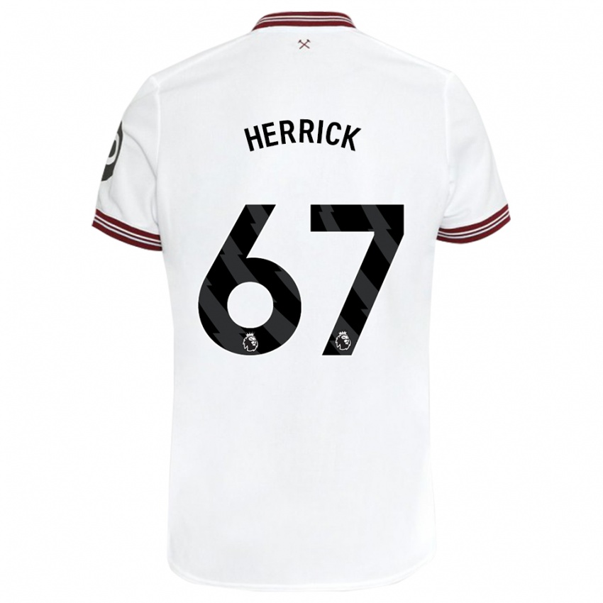 Kinder Finlay Herrick #67 Weiß Auswärtstrikot Trikot 2023/24 T-Shirt Österreich