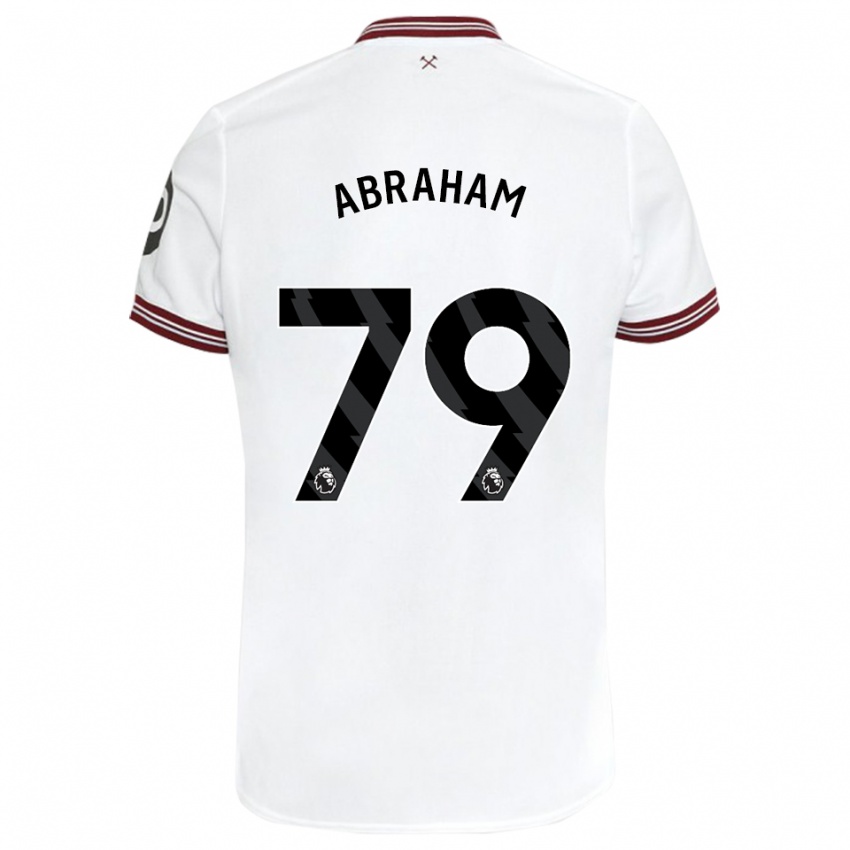 Kinder Dondre Abraham #79 Weiß Auswärtstrikot Trikot 2023/24 T-Shirt Österreich