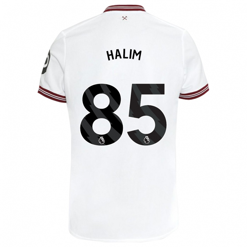 Kinder Mehmet Halim #85 Weiß Auswärtstrikot Trikot 2023/24 T-Shirt Österreich