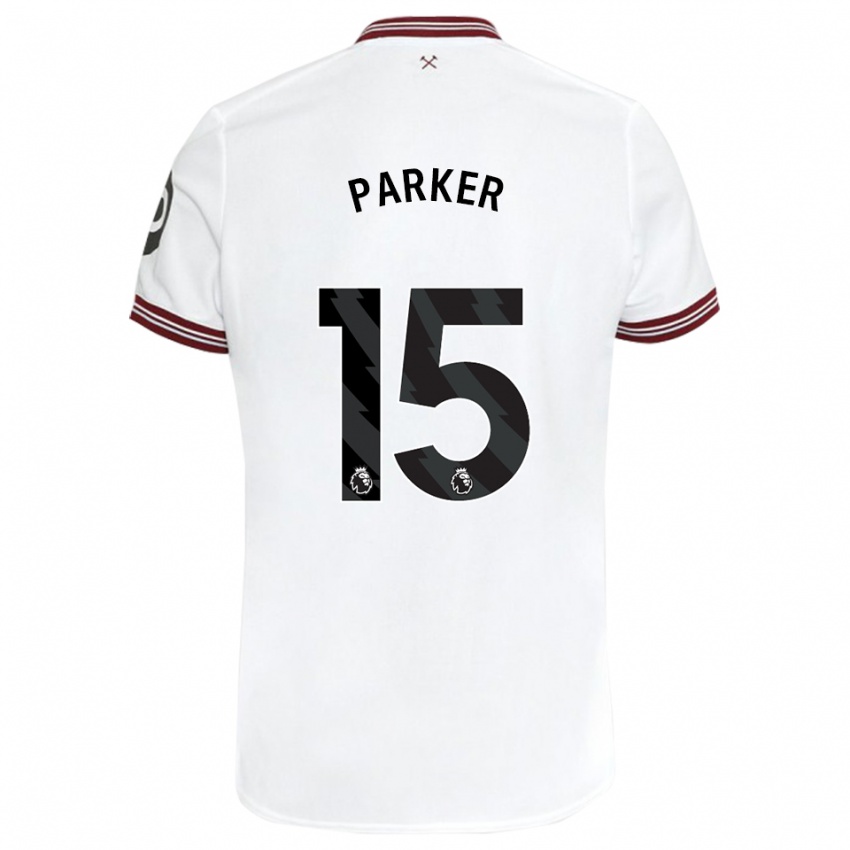 Kinder Lucy Parker #15 Weiß Auswärtstrikot Trikot 2023/24 T-Shirt Österreich