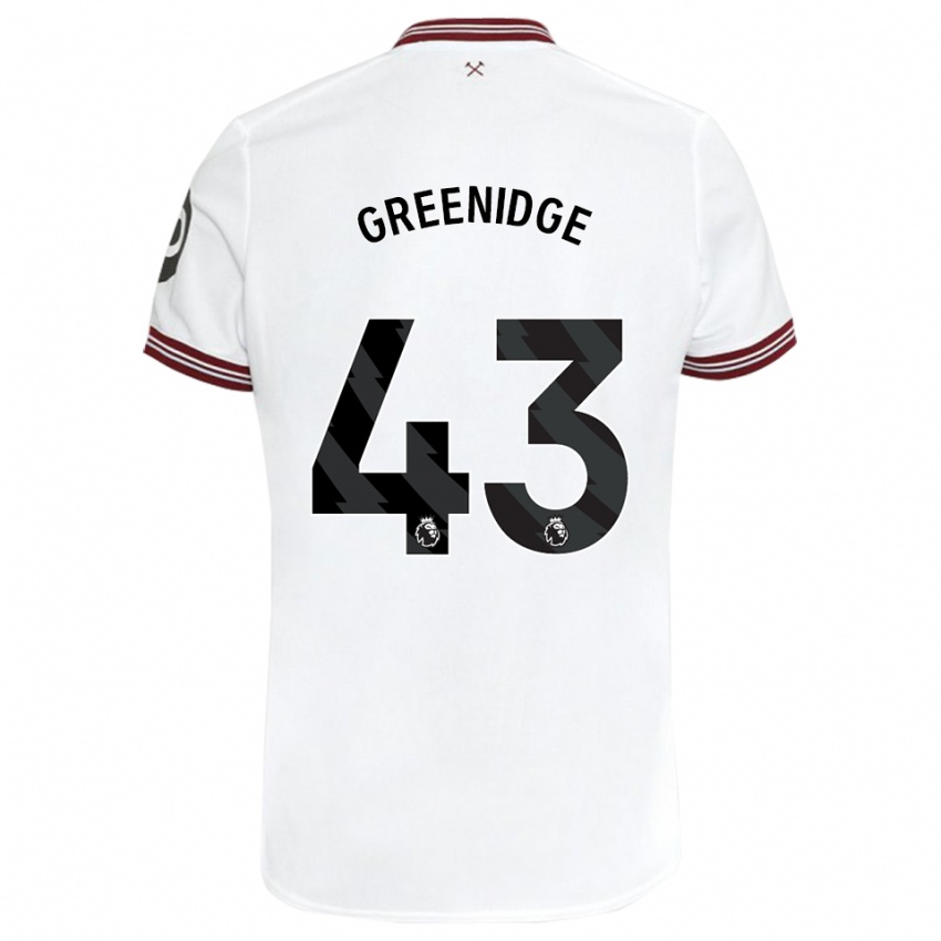 Kinder Will Greenidge #43 Weiß Auswärtstrikot Trikot 2023/24 T-Shirt Österreich