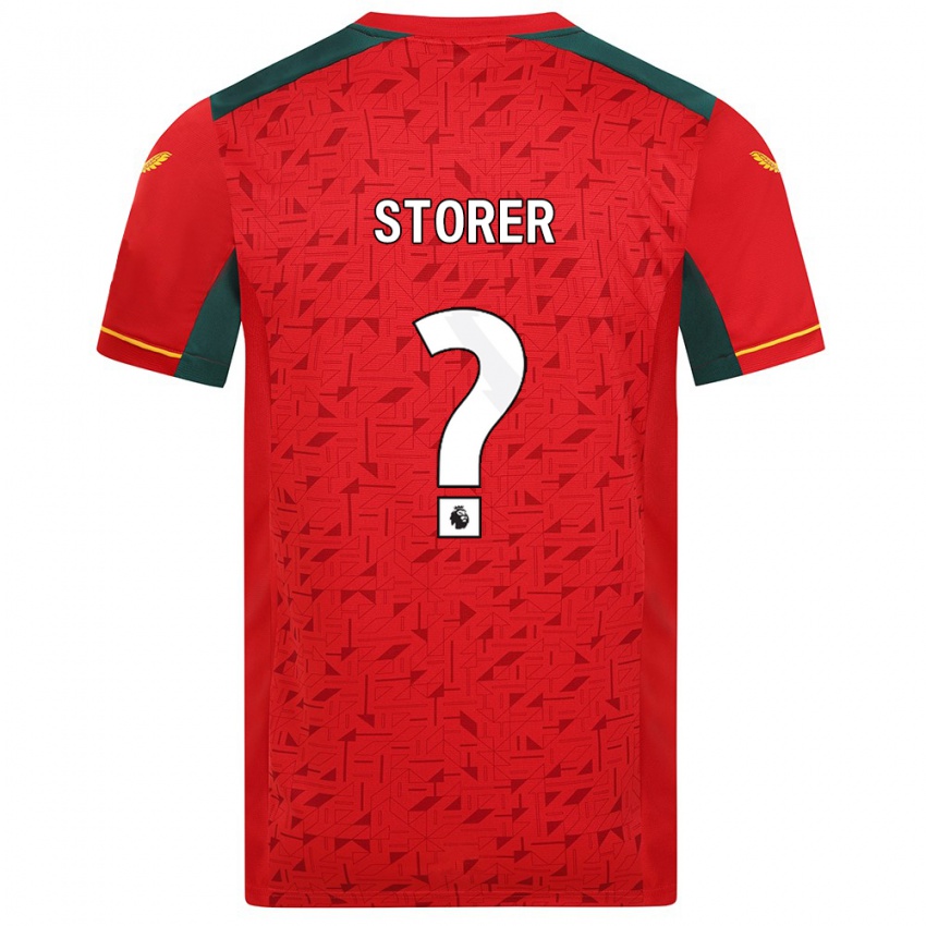 Kinder James Storer #0 Rot Auswärtstrikot Trikot 2023/24 T-Shirt Österreich