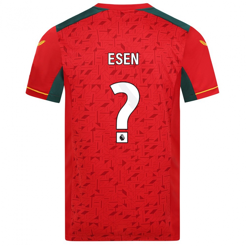 Kinder Josh Esen #0 Rot Auswärtstrikot Trikot 2023/24 T-Shirt Österreich