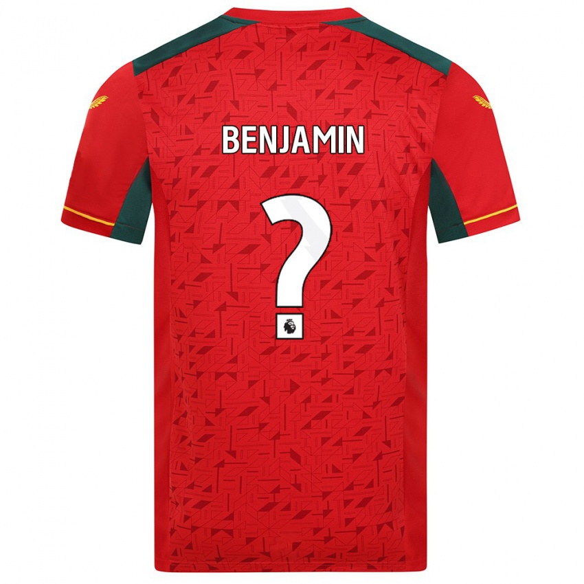 Kinder Lewys Benjamin #0 Rot Auswärtstrikot Trikot 2023/24 T-Shirt Österreich