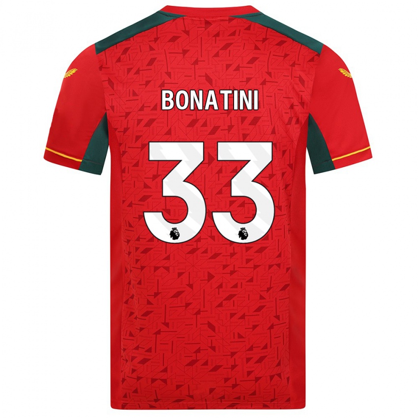 Kinder Leo Bonatini #33 Rot Auswärtstrikot Trikot 2023/24 T-Shirt Österreich