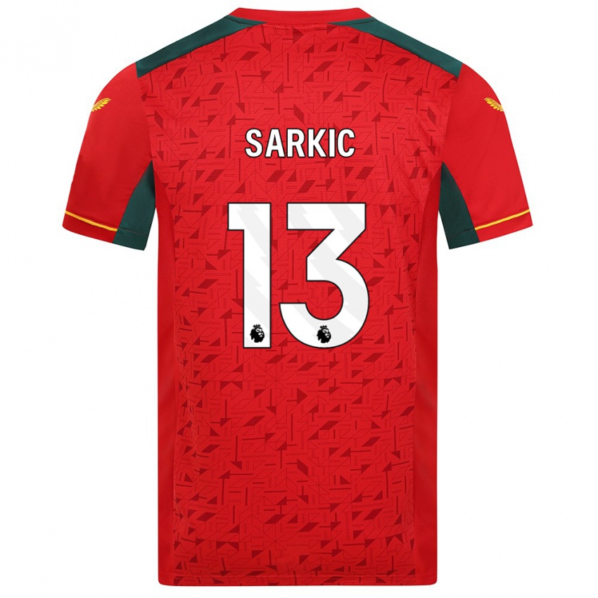 Kinder Matija Sarkic #13 Rot Auswärtstrikot Trikot 2023/24 T-Shirt Österreich