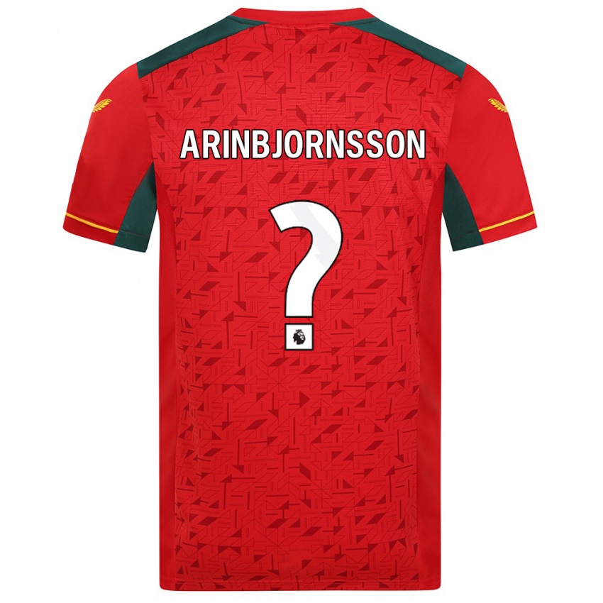 Kinder Palmi Arinbjornsson #0 Rot Auswärtstrikot Trikot 2023/24 T-Shirt Österreich