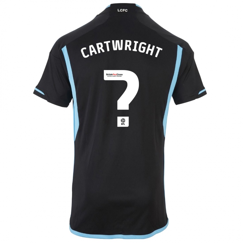 Kinder Henry Cartwright #0 Schwarz Auswärtstrikot Trikot 2023/24 T-Shirt Österreich