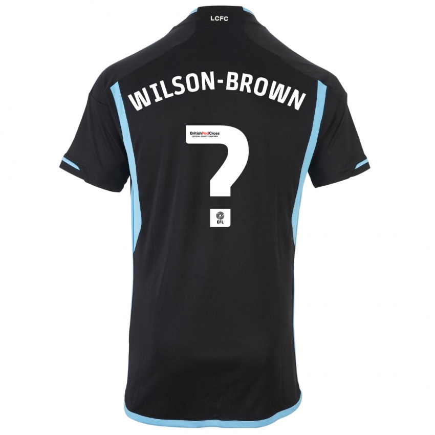 Kinder Thomas Wilson-Brown #0 Schwarz Auswärtstrikot Trikot 2023/24 T-Shirt Österreich