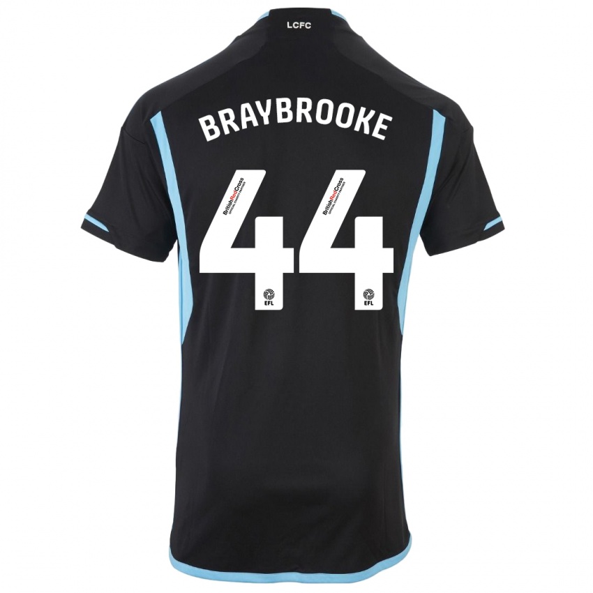 Kinder Sammy Braybrooke #44 Schwarz Auswärtstrikot Trikot 2023/24 T-Shirt Österreich