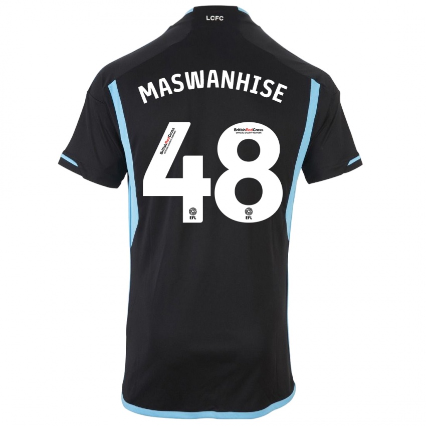 Kinder Tawanda Maswanhise #48 Schwarz Auswärtstrikot Trikot 2023/24 T-Shirt Österreich