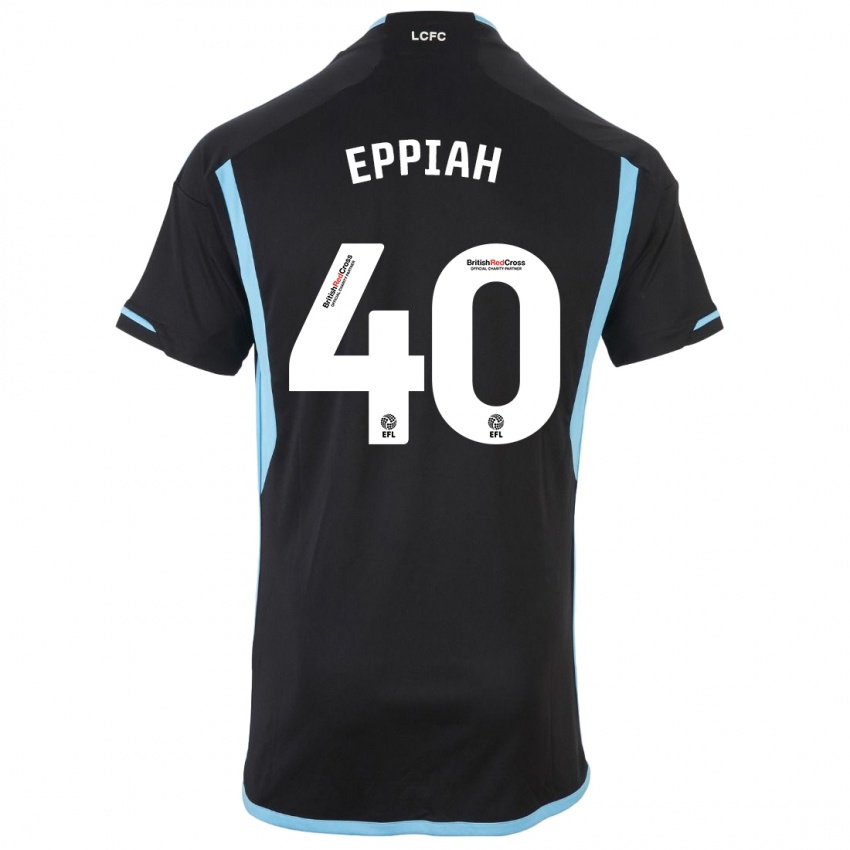 Kinder Josh Eppiah #40 Schwarz Auswärtstrikot Trikot 2023/24 T-Shirt Österreich