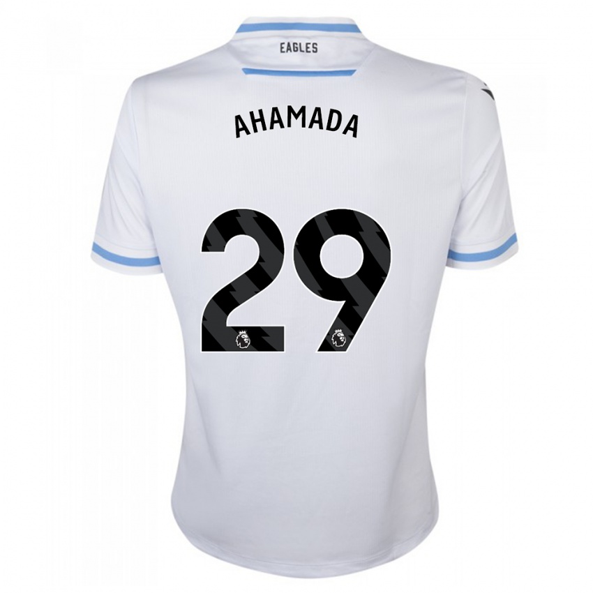 Kinder Naouirou Ahamada #29 Weiß Auswärtstrikot Trikot 2023/24 T-Shirt Österreich