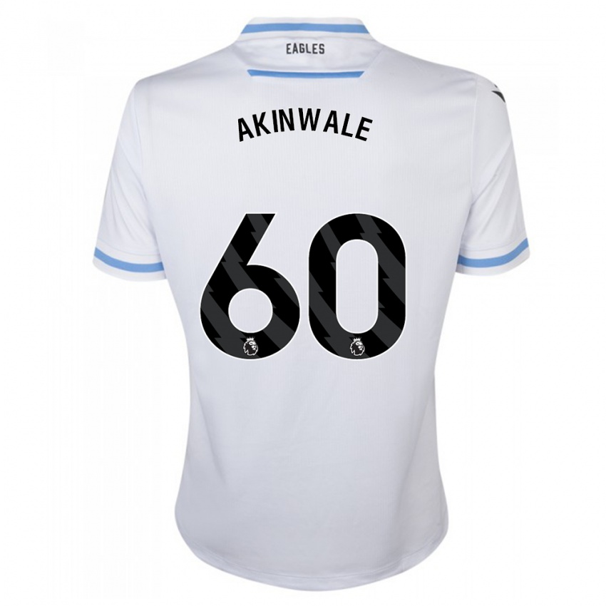 Kinder Victor Akinwale #60 Weiß Auswärtstrikot Trikot 2023/24 T-Shirt Österreich