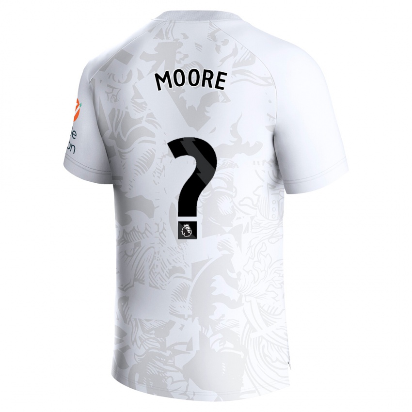 Kinder Kobei Moore #0 Weiß Auswärtstrikot Trikot 2023/24 T-Shirt Österreich