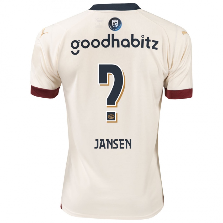 Kinder Koen Jansen #0 Cremefarben Auswärtstrikot Trikot 2023/24 T-Shirt Österreich