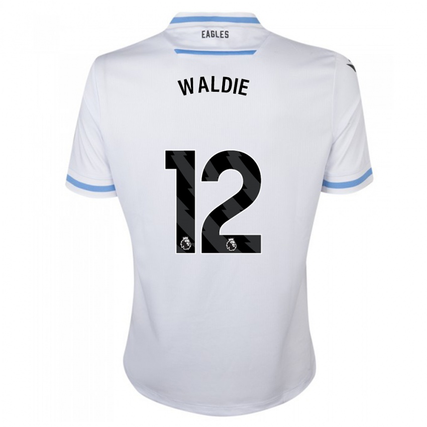 Herren Lizzie Waldie #12 Weiß Auswärtstrikot Trikot 2023/24 T-Shirt Österreich