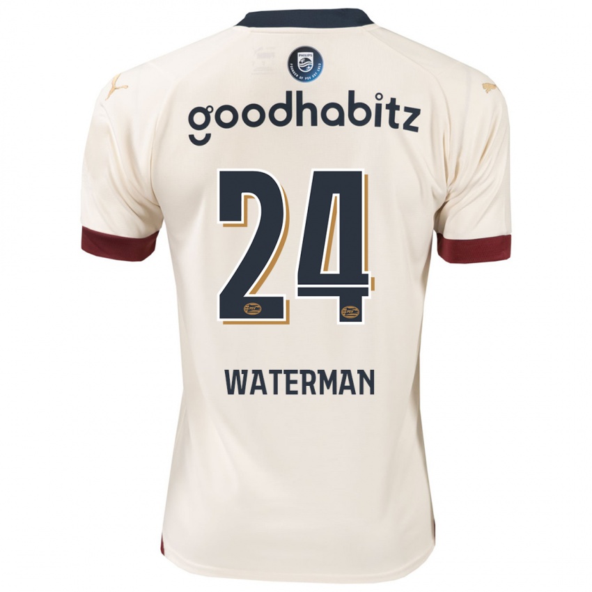 Herren Boy Waterman #24 Cremefarben Auswärtstrikot Trikot 2023/24 T-Shirt Österreich