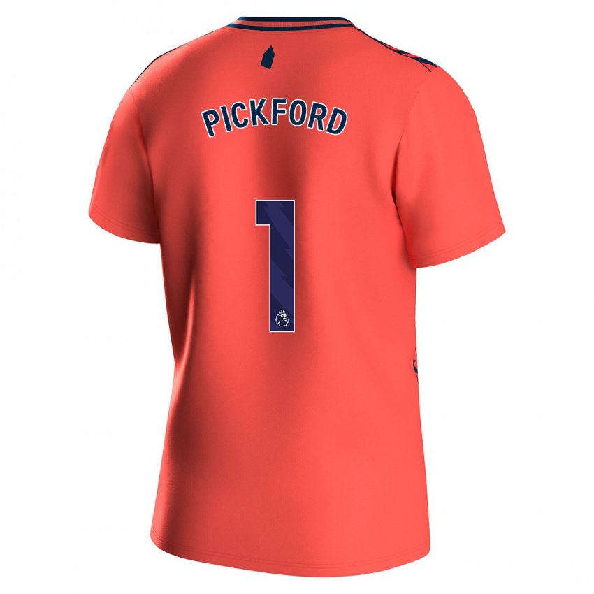 Damen Pickford #1 Koralle Auswärtstrikot Trikot 2023/24 T-Shirt Österreich