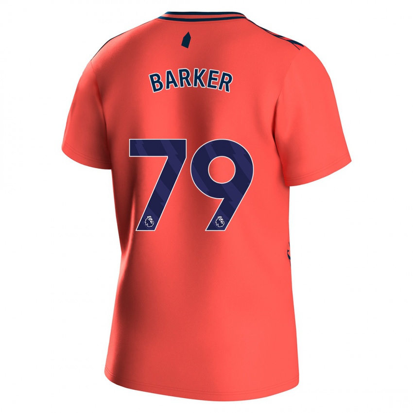 Damen Owen Barker #79 Koralle Auswärtstrikot Trikot 2023/24 T-Shirt Österreich