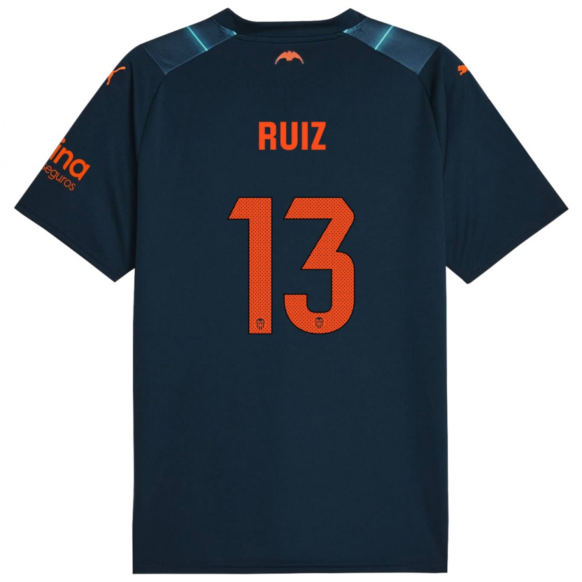 Damen Nil Ruiz #13 Marineblau Auswärtstrikot Trikot 2023/24 T-Shirt Österreich